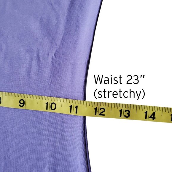 DAISY NWT Purple High Neck Racerback High Slit Sexy Maxi Dress BodyCon Size S - Picture 7 of 12